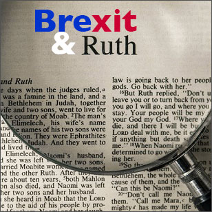 Magnifying glass over first page of the book of Ruth