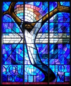 image - blue stained glass window