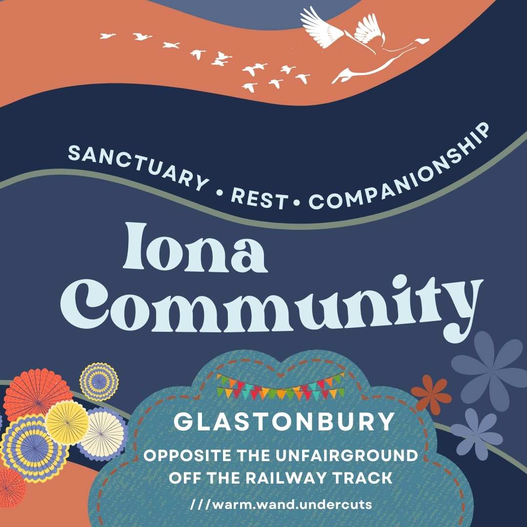 The Iona Community at Glastonbury Festival 2023 Social media post