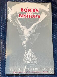 The cover of Bombs and Bishops pamphlet by George MacLeod