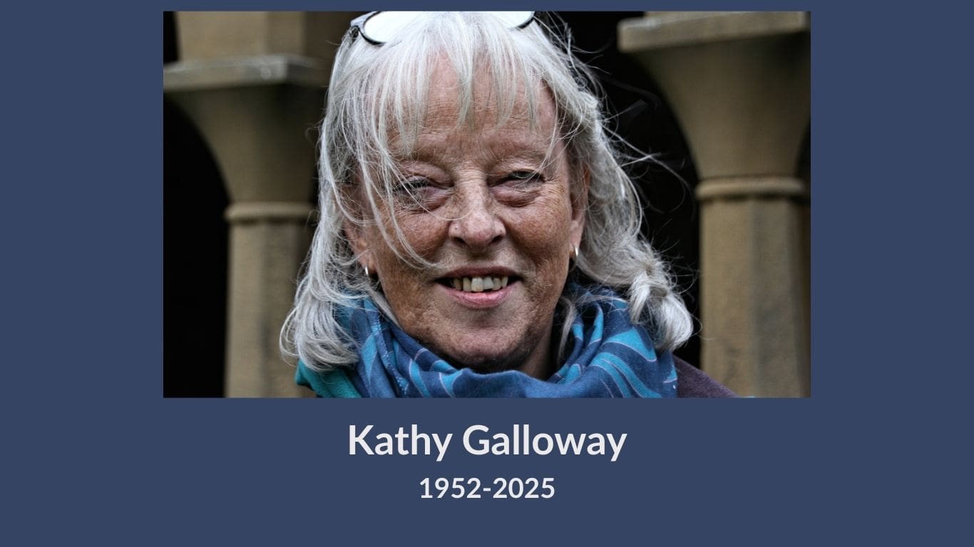It is with so much sorrow that we share news that Kathy Galloway, former Leader of the Iona Community, has died.