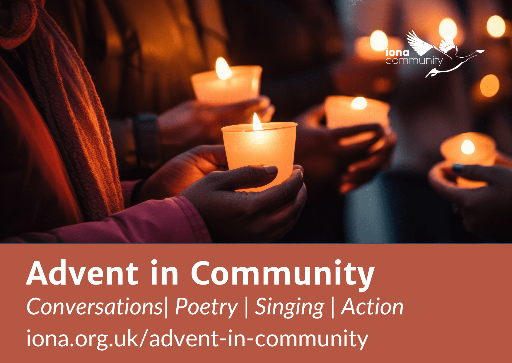 Advent in Community - people holding candles