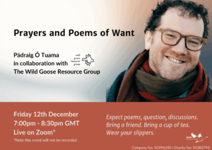 Prayers and Poems of Want flyer
